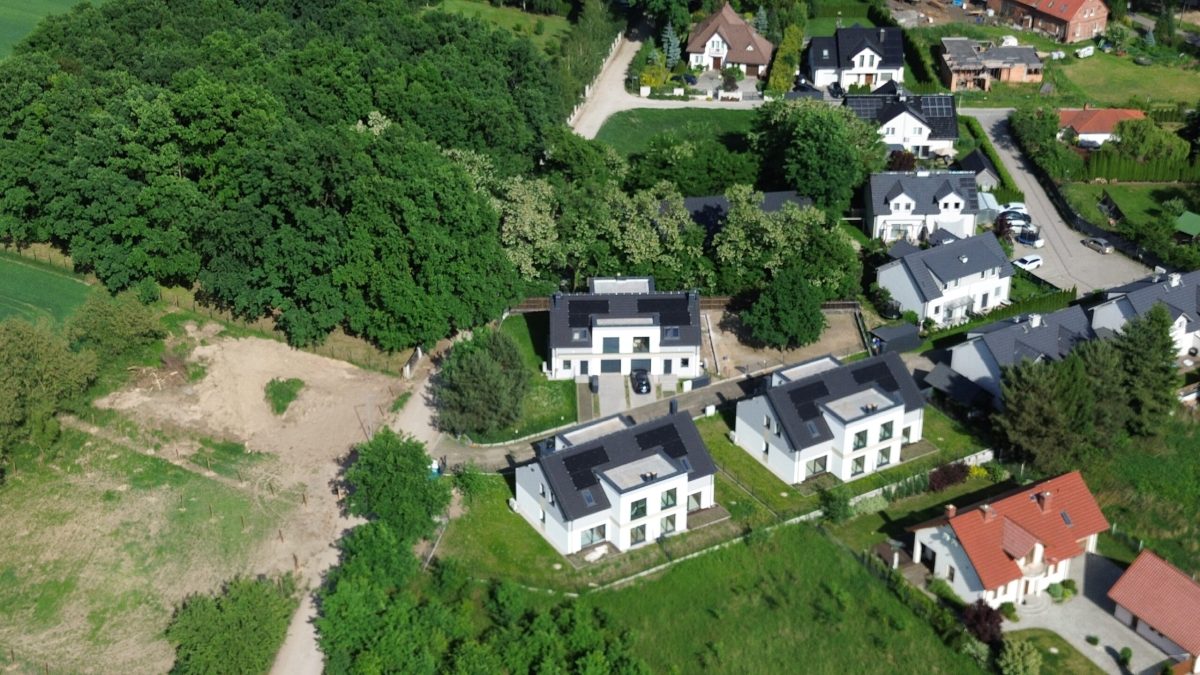 Osada Ramiszów - inwestycja w Ramiszowie z lotu ptaka